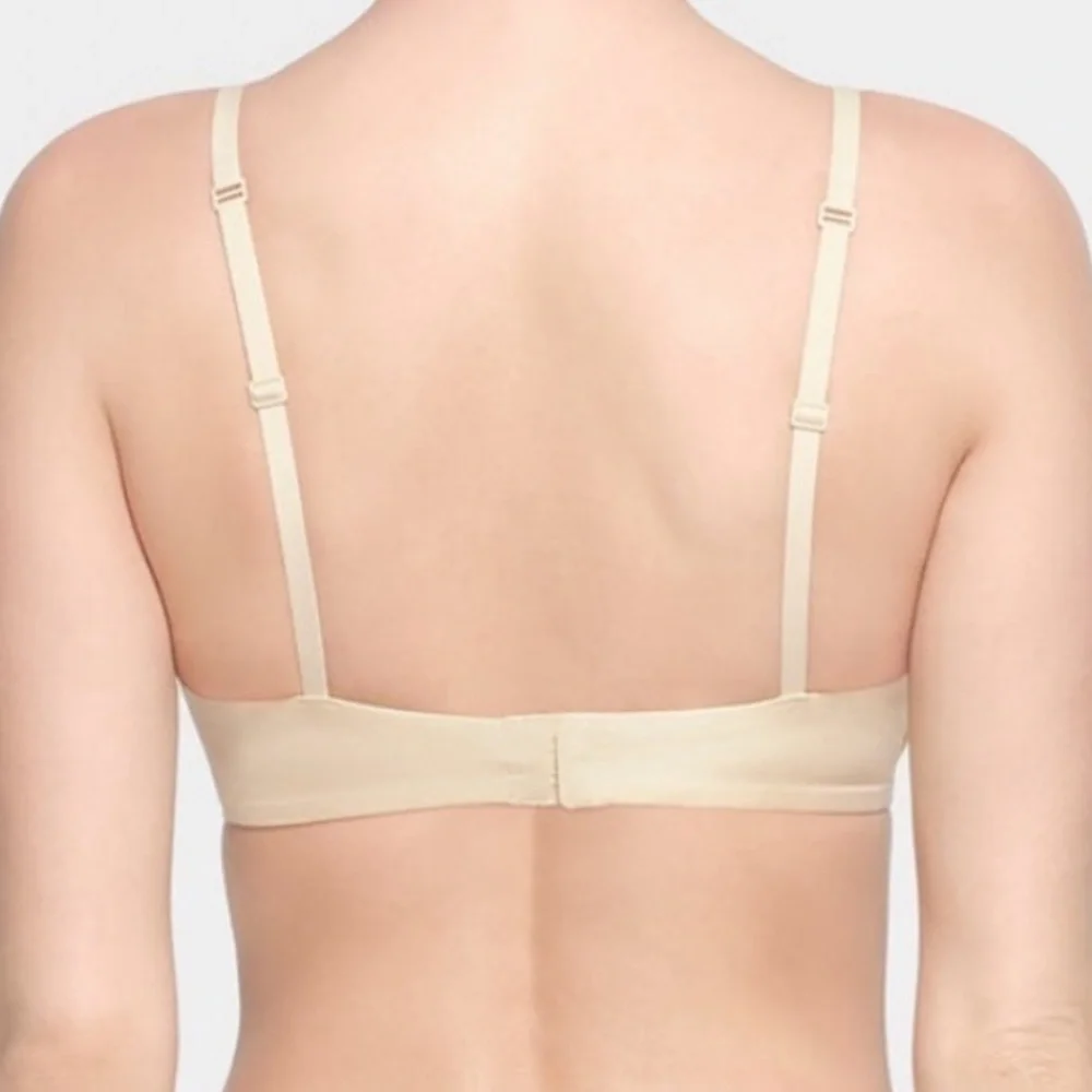 Skims Wireless Form Plunge Push Up Padded Bra Ivory Cream - Picture 3 of 12